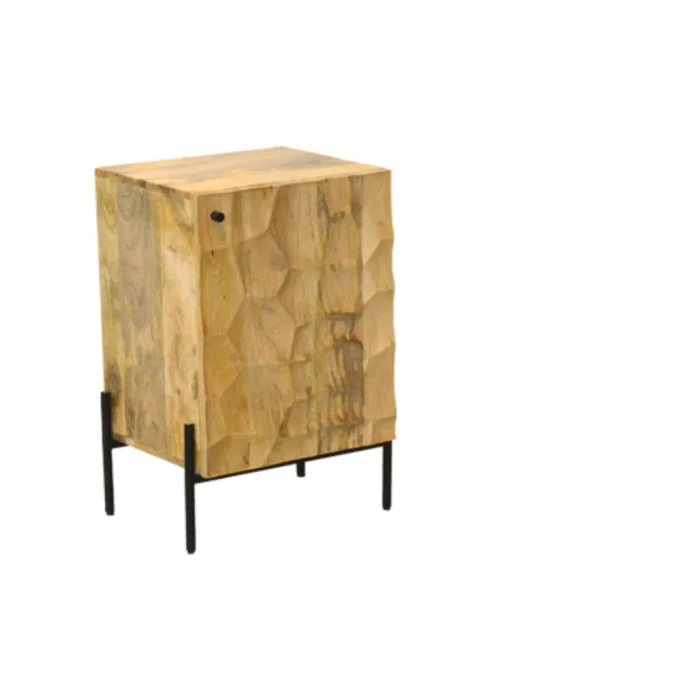 M263 Mesa de luz 45x40x70 en Madera natural - Mesas de luz, Uruguay | Victoriana
