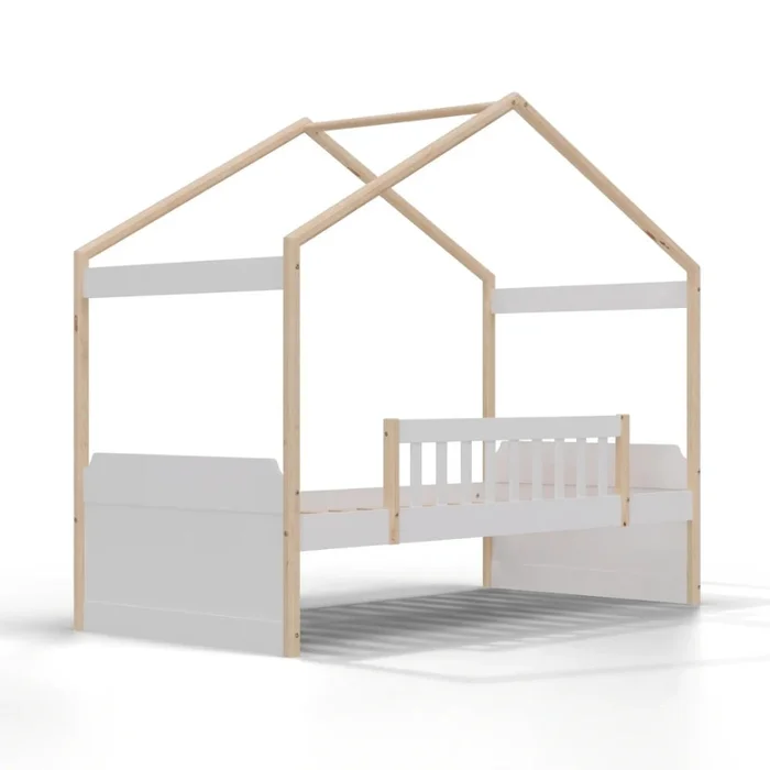 Cama Cabaña 1 Plaza Infantil - Blanco en Blanco - Dormitorio, Uruguay | Ecowood, vista 2