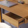 Escritorio Job - Cajón y Estante - Línea Manhattan - Natural en Madera natural - Escritorios y sillas de escritorio, Uruguay | Rústico Hogar, vista 3 de 5