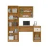 Escritorio Mesa De Estudio Pc Con Estantes Moderno en FREIJO/OFF WHITE - Escritorios y sillas de escritorio, Uruguay | Soy Hogar, vista 4 de 8