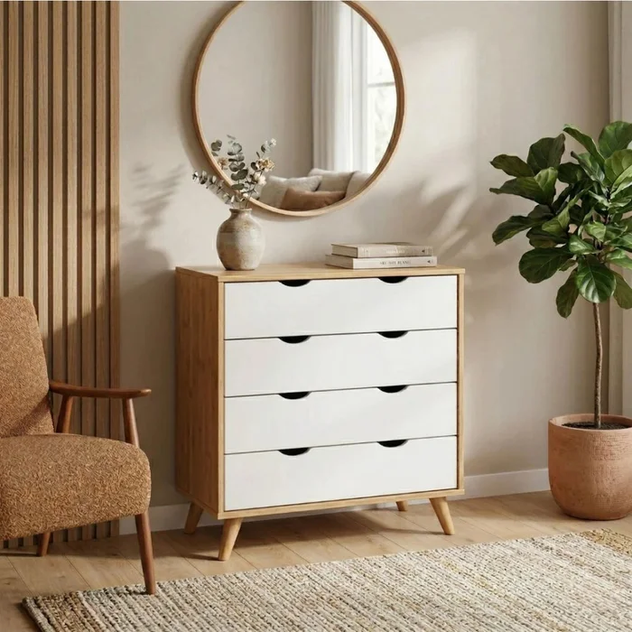 Cómoda 4 Cajones - Línea Berlin - Marrón en Marrón - Cómodas, Uruguay | Ecowood, vista 6