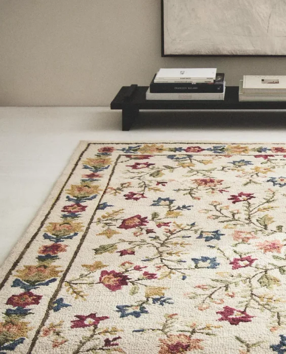 ALFOMBRA LANA ESTAMPADO FLORAL - Alfombras, Uruguay | Zara Home