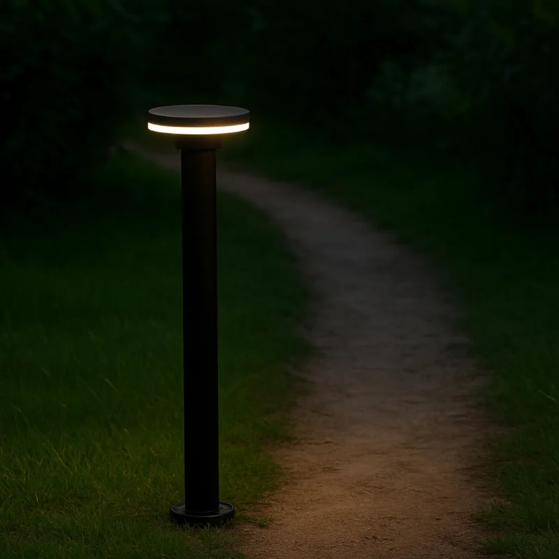 Bolardo Exterior Moon 60CM 12W Negro en Negro - Lámparas de pie, Uruguay | Unilux, vista 3
