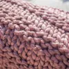THROW TEJIDO A MANO PERLA ROSA en Rosa - Textiles, Uruguay | Sentido Jose Ignacio, vista 3 de 3