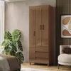Ropero 3 Puertas 2 Cajones Armario Placard Con Estantes en JEQUITIBA - Roperos y placares, Uruguay | Soy Hogar, vista 7 de 8