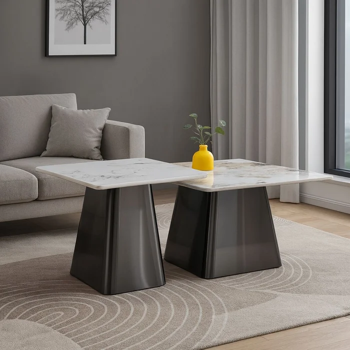Mesa de centro TETRIS BLANCO en Blanco SKU - Mesas de comedor, Uruguay | Viasono
