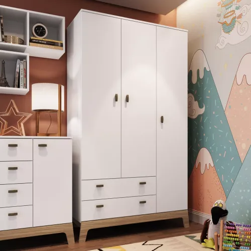 Ropero Infantil Blanco - Roperos y placares, Uruguay | RM Muebles y Deco