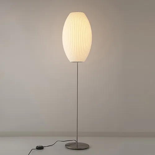 Bubble Floor Lamp | Tensed Silk | Mid Century - Lámparas de pie, Uruguay | Mad for Modern