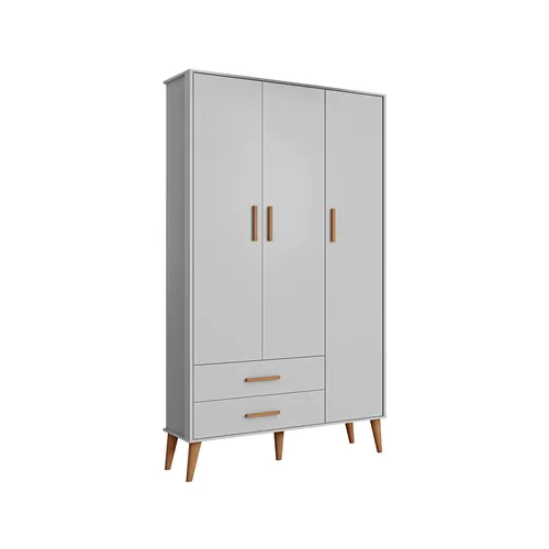 ROPERO ZOE 3 PUERTAS - 23A OFF WHITE ACETINADO 333898728 - Roperos y placares, Uruguay | Rosas Hermanos