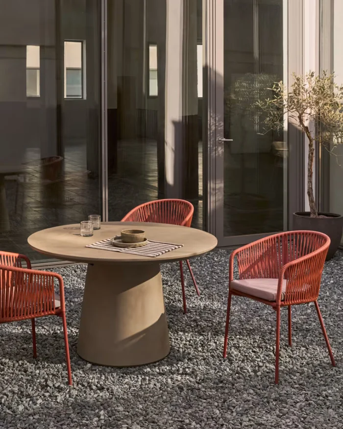 Silla Yanet cuerda terracota en Rojo - Sillas, Uruguay | Kavehome, vista 2