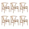 Promo 6 Sillas Wishbone en Madera natural - Sillas, Uruguay | La Cueva Muebles, vista 1 de 8