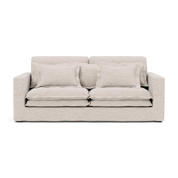 Sofá 3 Cuerpos Tela-premium Natural-beige Lazy Beige en Beige - Sillones y sofás, Uruguay | Divino, vista 2