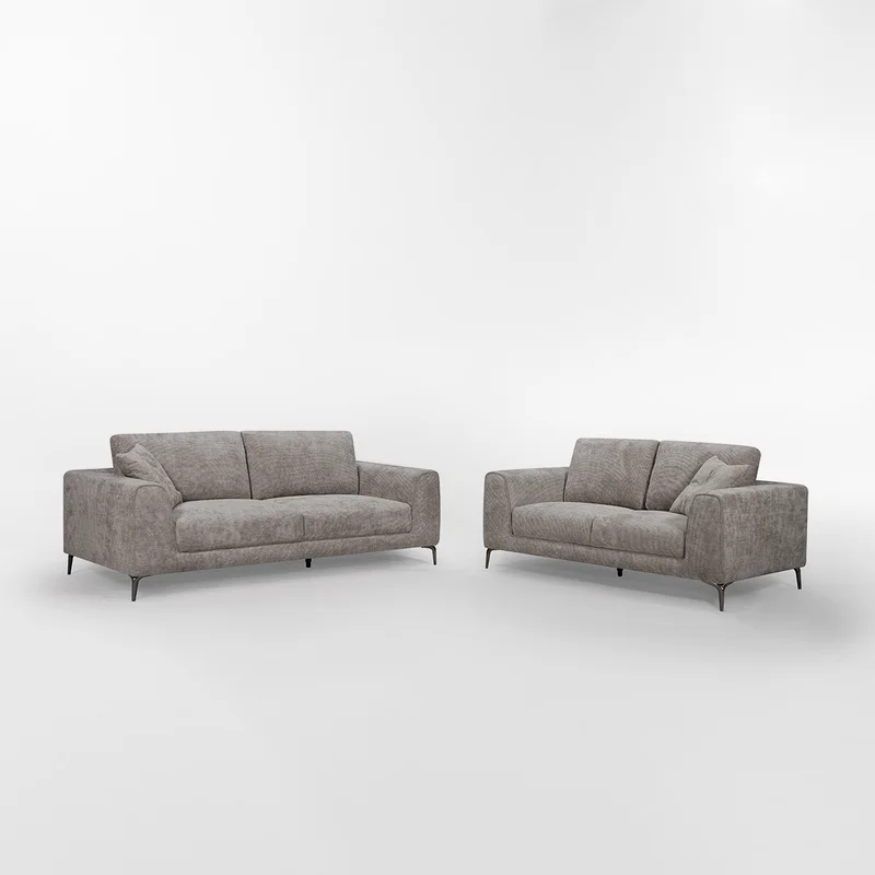 Sofá CARACTERE Gris 3 CUERPOS en Gris - Sillones y sofás, Uruguay | Viasono, vista 3