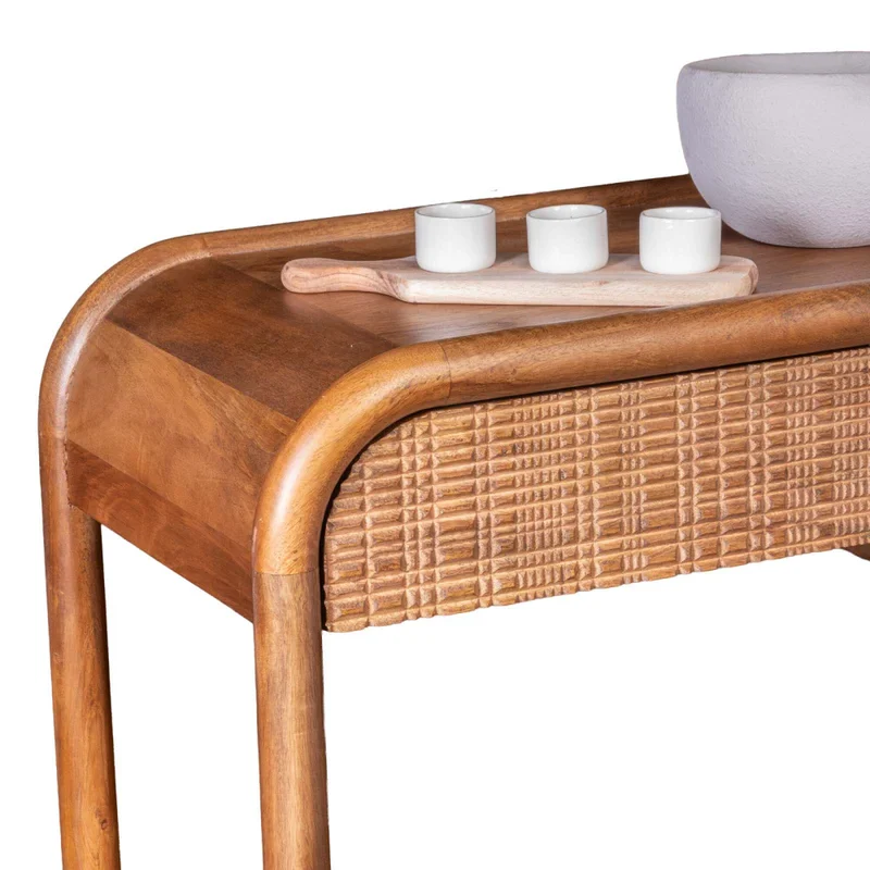 Consola Madera-de-mango Marron Bento Walnut en Marrón - Mesas de living, Uruguay | Divino, vista 6