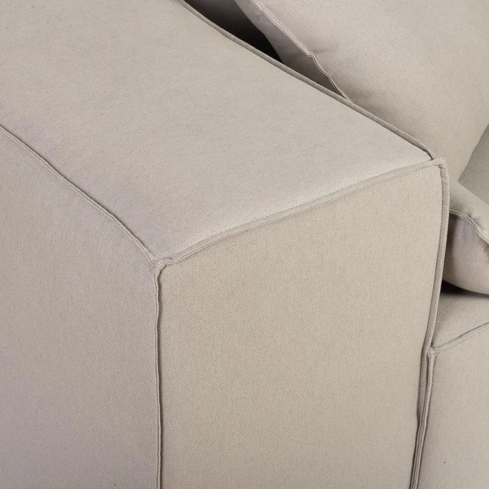 Sofá Kai 1 Cuerpo Tela Gris Modular Chaise Con Brazo Izquierdo en Gris - Sillones y sofás, Uruguay | Divino, vista 10