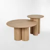 MESA DE CENTRO MONICA SET Roble CIRCULAR - Mesas de comedor, Uruguay | Viasono, vista 2 de 3