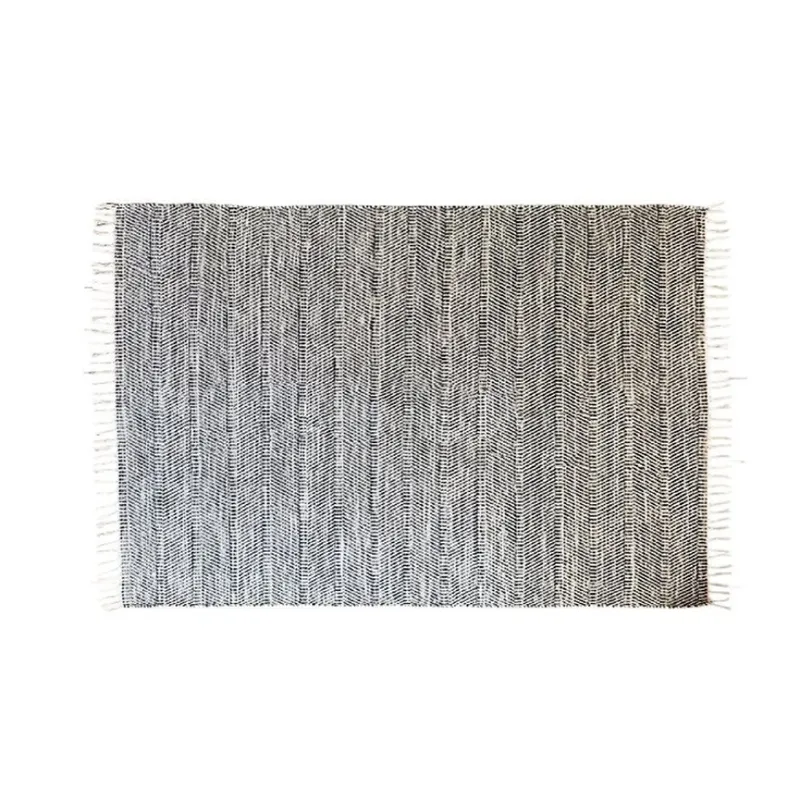 ALFOMBRA 122X178CM JASPEADO FLECOS NATURAL Y NAVY en Multicolor - Textiles, Uruguay | Koz
