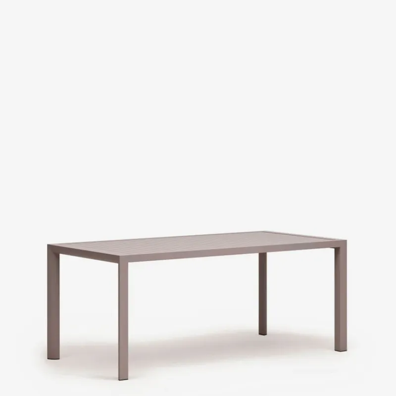 Mesa de exterior Culip de aluminio con acabado marrón - 180 x 90 cm en Marrón - Mesas de comedor, Uruguay | Kavehome