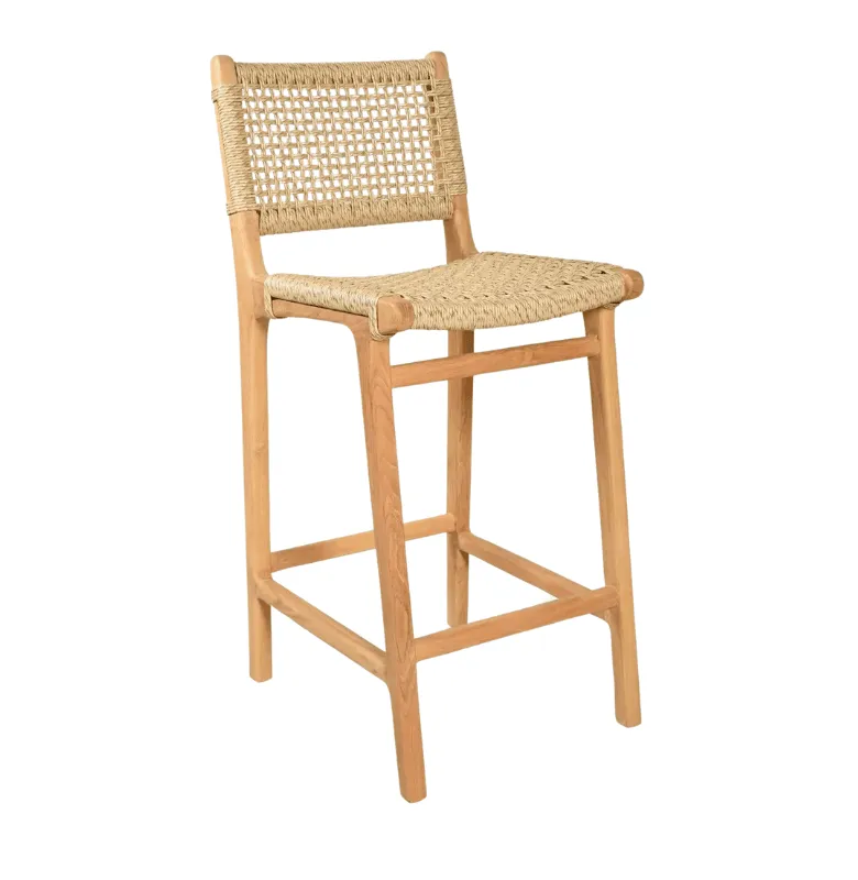 BANCO ALTO CATANIA H75 CM NATURAL en Madera natural - Butacas, banquetas y puffs, Uruguay | Masinfinito Casa