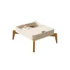 Mesa De Centro Living Con Gabeta Patas 100% Mfp en OFF WHITE NATURAL - Mesas de living, Uruguay | Soy Hogar, vista 1 de 8