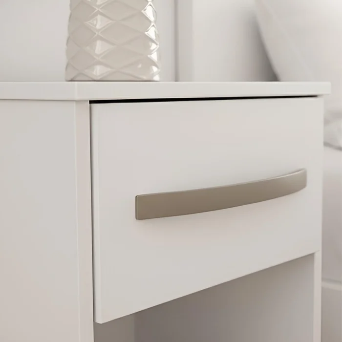 Respaldo de Sommier C/ 2 Mesas de Luz - MDP - BLANCO en Blanco - Dormitorio, Uruguay | Mulata, vista 3