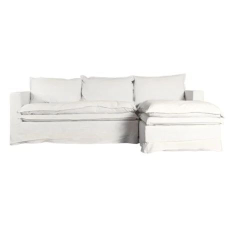Sillon 3 Cuerpos Con Chaise Alaska en Blanco - Sillones y sofás, Uruguay | La Cueva Muebles, vista 10
