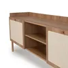 Rack Oslo - Natural con tejido en Marrón - Muebles para TV, Uruguay | NYR, vista 7 de 8