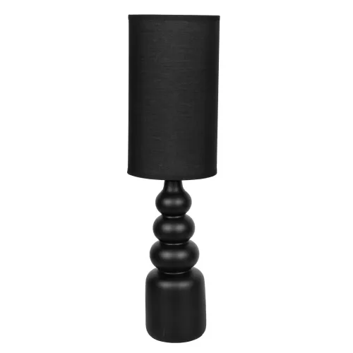Lampara De Mesa Ceramica Negro Lt95180 en Negro - Lámparas de mesa, Uruguay | Divino