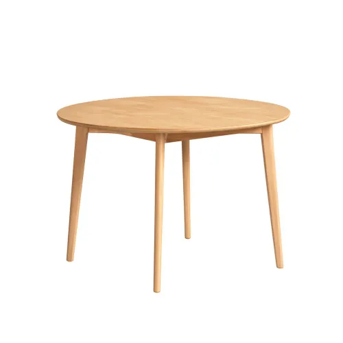 PRE VENTA Mesa de Comedor Marruecos Circular 100cm – Madera de Gomero Claro - Mesas de comedor, Uruguay | Berna home