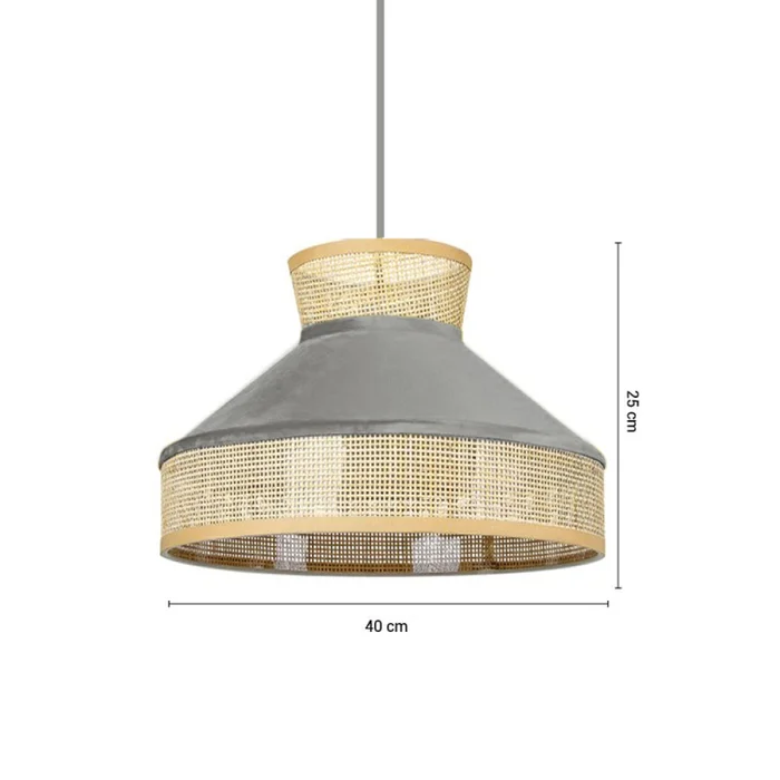 Lámpara Colgante Indiana Gris ø 40 cm en Gris - Lámparas colgantes, Uruguay | Serlux, vista 5