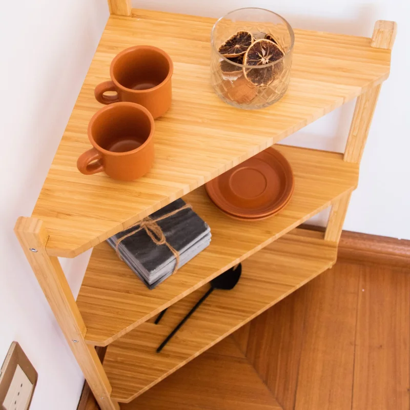 Estantería esquinera en Madera natural - Muebles, Uruguay | Uruguay Bamboo, vista 11