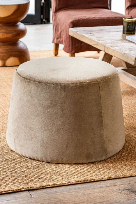 PUFF MILANO - TERCIOPELO OLIVA - Butacas, banquetas y puffs, Uruguay | La Iberica