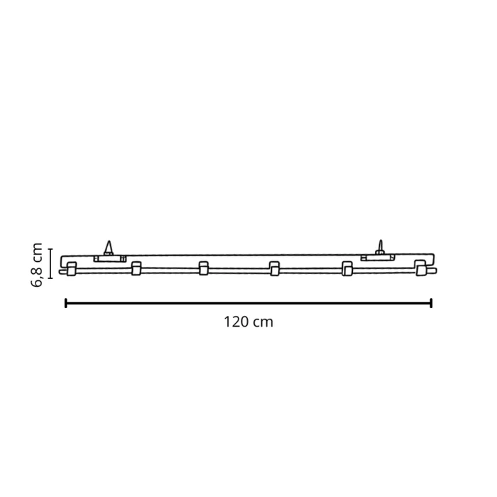 Tubo Estanco LEDVANCE 36W 120cm 5000K en Blanco - Lámparas colgantes, Uruguay | Serlux, vista 4