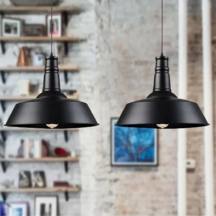 Lámpara Colgante Vintage Bell ø 26cm en Negro - Lámparas colgantes, Uruguay | Serlux, vista 2