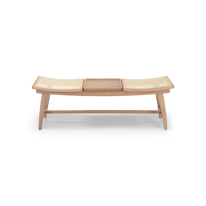 Banco Siena - Madera Natural en Beige - Butacas, banquetas y puffs, Uruguay | NYR, vista 2
