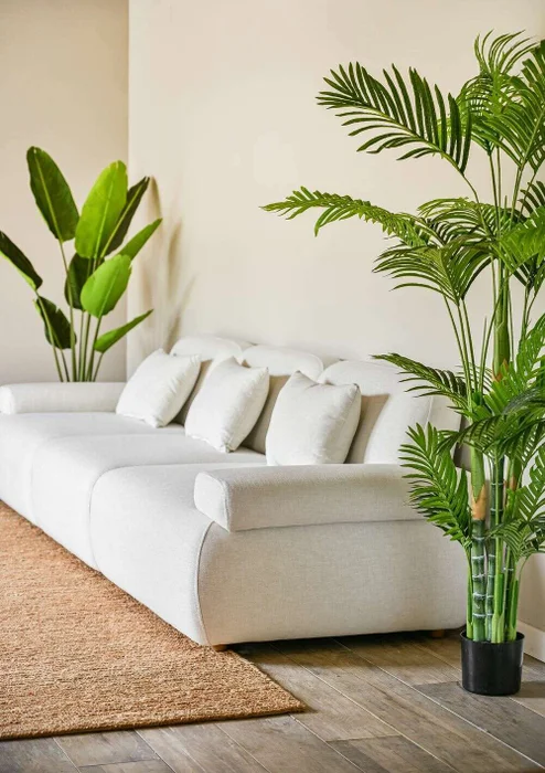 SILLON FOA - LINO ANTIMANCHAS - 3 MTS en Blanco - Sillones y sofás, Uruguay | La Iberica, vista 9