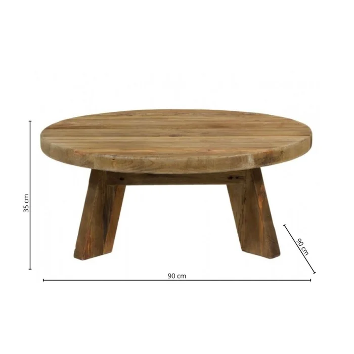 Mesa de living redonda Linea Rimini en Marrón - Mesas de living, Uruguay | La Cueva Muebles, vista 6