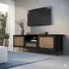 Rack Terra – Negro - 207 cm - Muebles para TV, Uruguay | Berna home, vista 2 de 2
