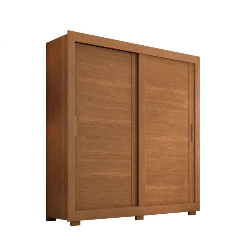 Ropero 2 Puertas Corredizas - Natural en Madera natural - Roperos y placares, Uruguay | Ecowood