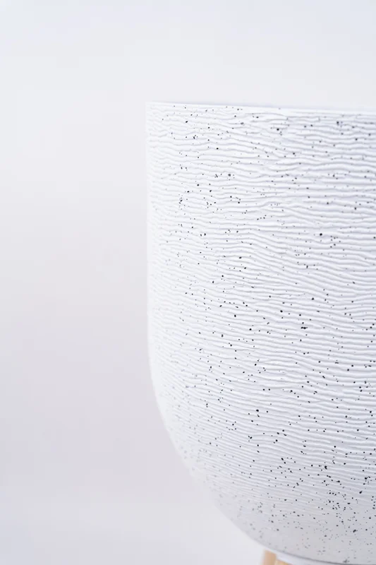 Maceta Teli - Blanco en Blanco - Decoración, Uruguay | Indian, vista 3