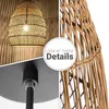 Colgante rattan grande 68cm - NATURAL en Marrón - Lámparas colgantes, Uruguay | Iluminica, vista 5 de 6