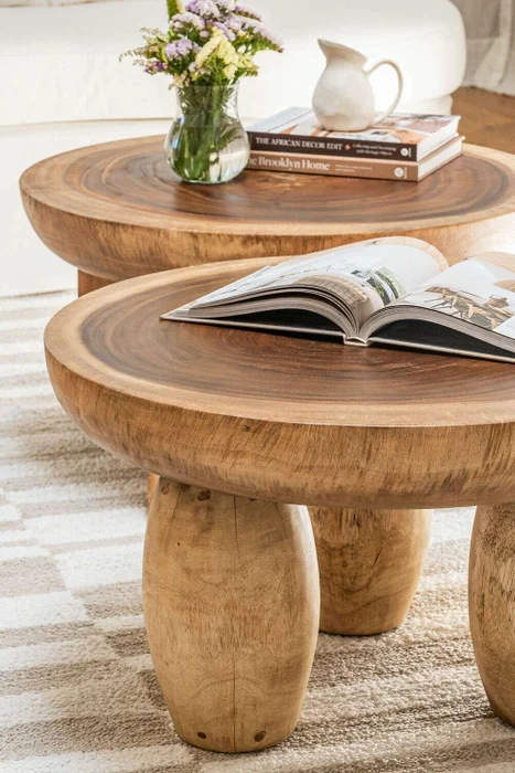 MESA MALLORCA - SUAR - DIAMETRO 70 CMS en Madera natural - Mesas de living, Uruguay | La Iberica, vista 12