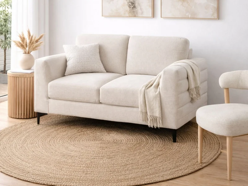 Sofa 2 cps MARK - Beige en Beige - Sillones y sofás, Uruguay | Finkel, vista 3