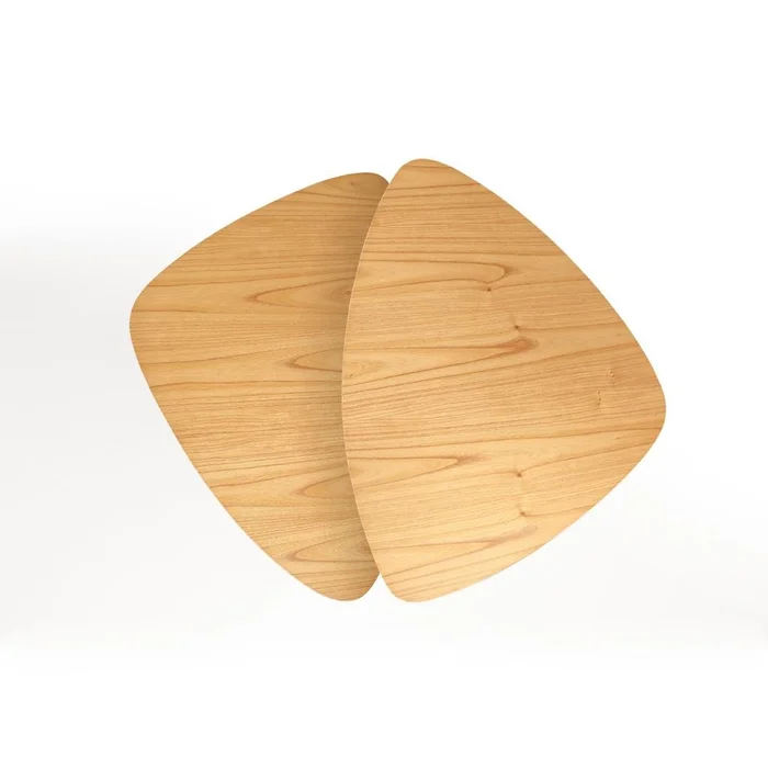 Conjunto Mesas de Centro Ovaladas Orla – Almendra en Madera natural - Mesas de living, Uruguay | Berna Home, vista 6