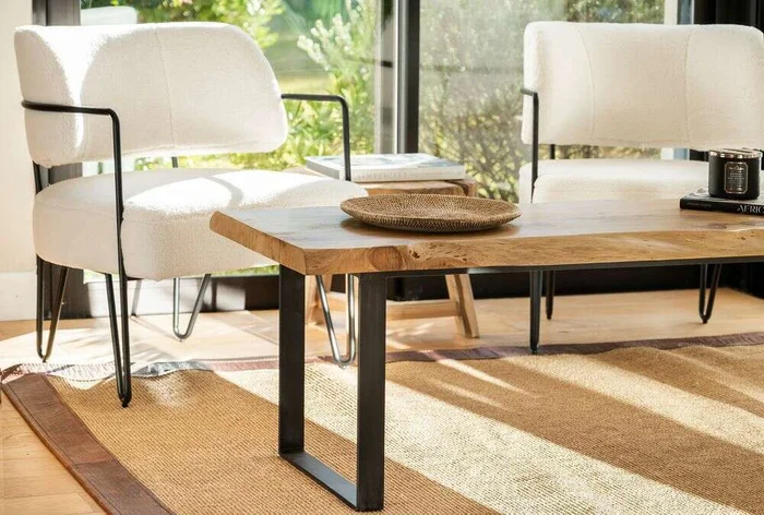 MESA TRONCO IRREGULAR - 1.45 X 0.50 en Madera natural - Mesas de living, Uruguay | La Iberica, vista 10