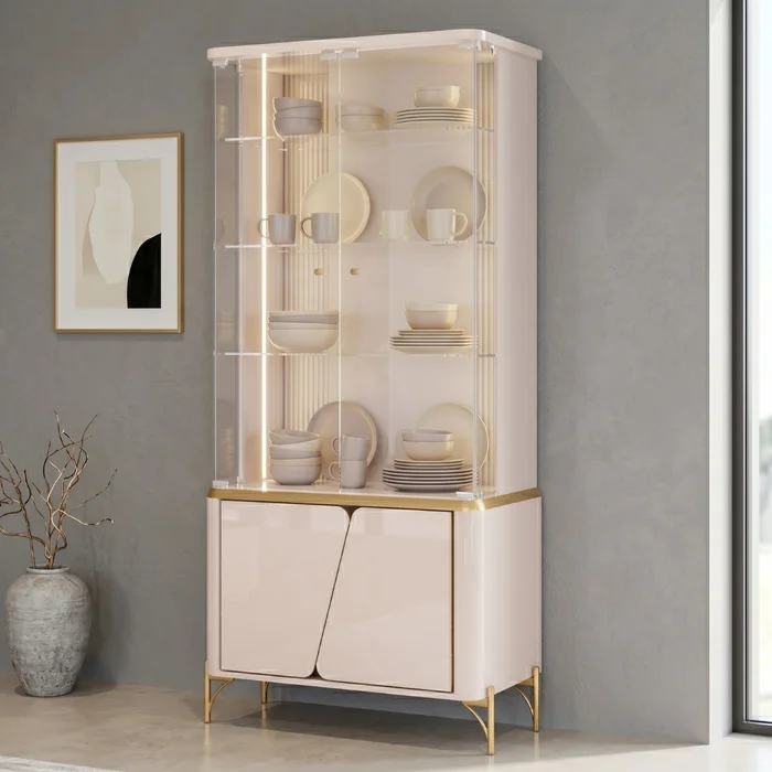Cristalero Liara - Moderna Hogar en Off-white - Muebles para TV, Uruguay | Moderna Hogar, vista 2