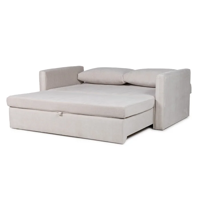 Sofá Cama Poliana - Tela Microfibra - Kruger 02-152 (Beige) en Beige - Sillones y sofás, Uruguay | Nyr, vista 4