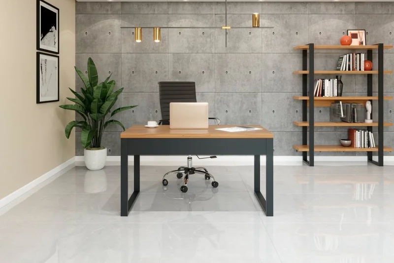Escritorio Industrial 135cm 100% MDF - Linea Factory en Multicolor - Bibliotecas, Uruguay | Balton, vista 5