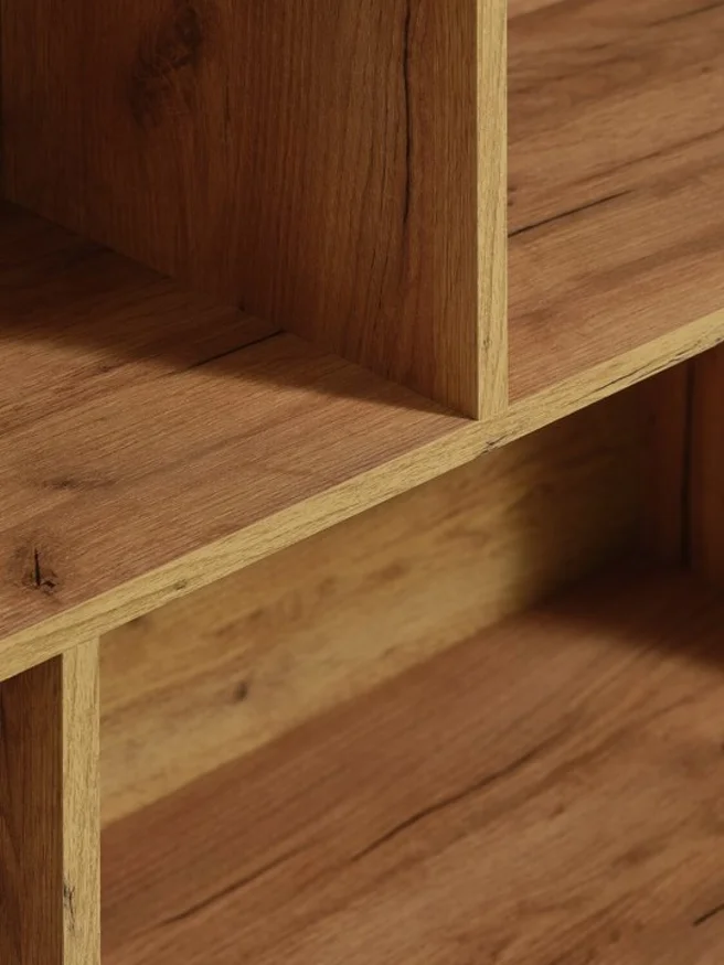 Librería MOSBJERG 6 estantes color roble en Madera natural - Bibliotecas, Uruguay | JYSK, vista 2