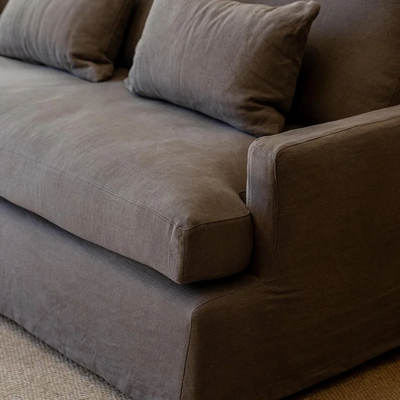 Sillón Cecile 240 lino Vizón en Gris - Sillones y sofás, Uruguay | De Arcos, vista 4